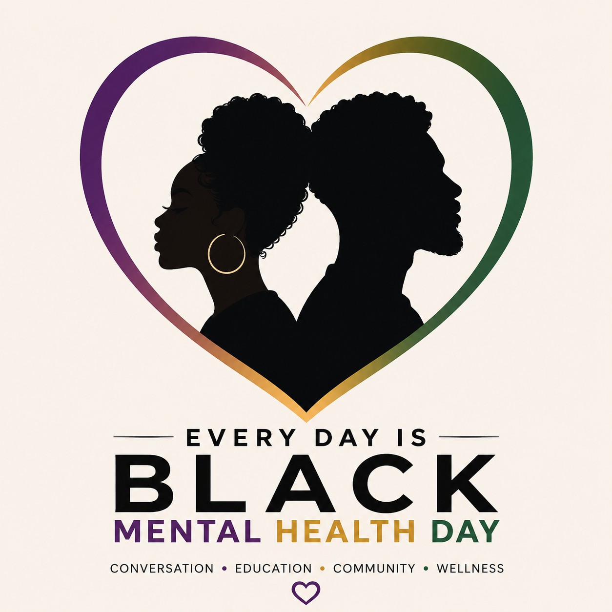 Every Day Is Black Mental Health Day logo